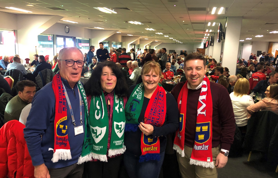 Our District Society Chairs -  John O'Callaghan (Leinster), Mary Clarke (Western), Emer Quinn (Munster), Micheál Meegan (Ulster) 